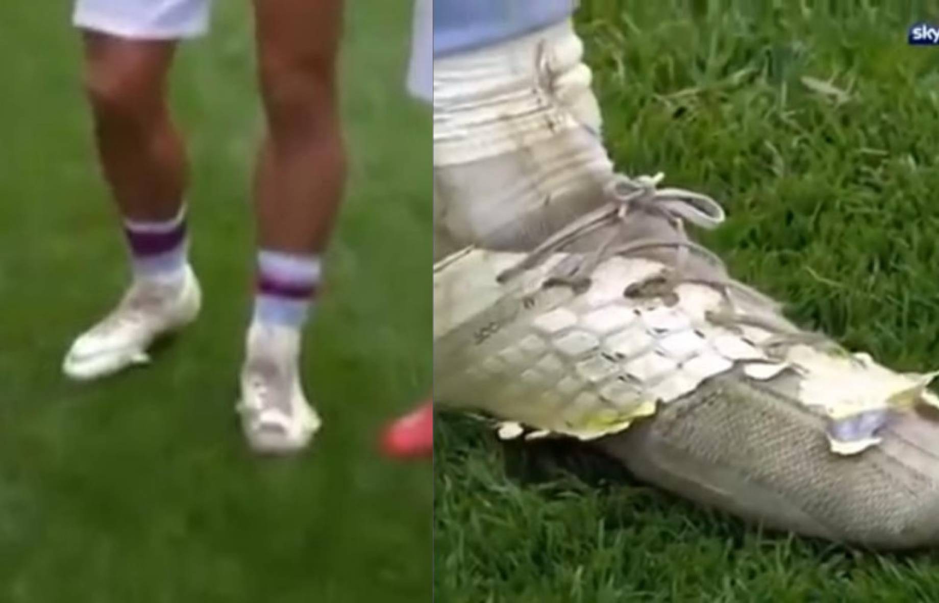 Aston Villa, Grealish gioca con le scarpe rotte per scaramanzia