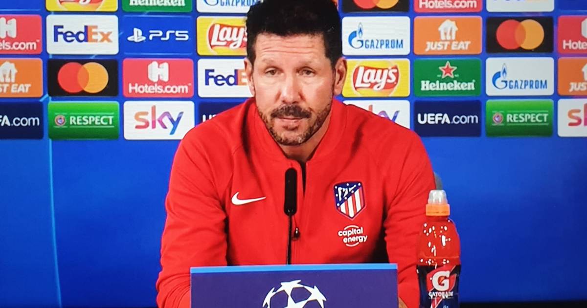 Simeone: “La giusta fortuna nel primo tempo, difficoltà nel secondo”