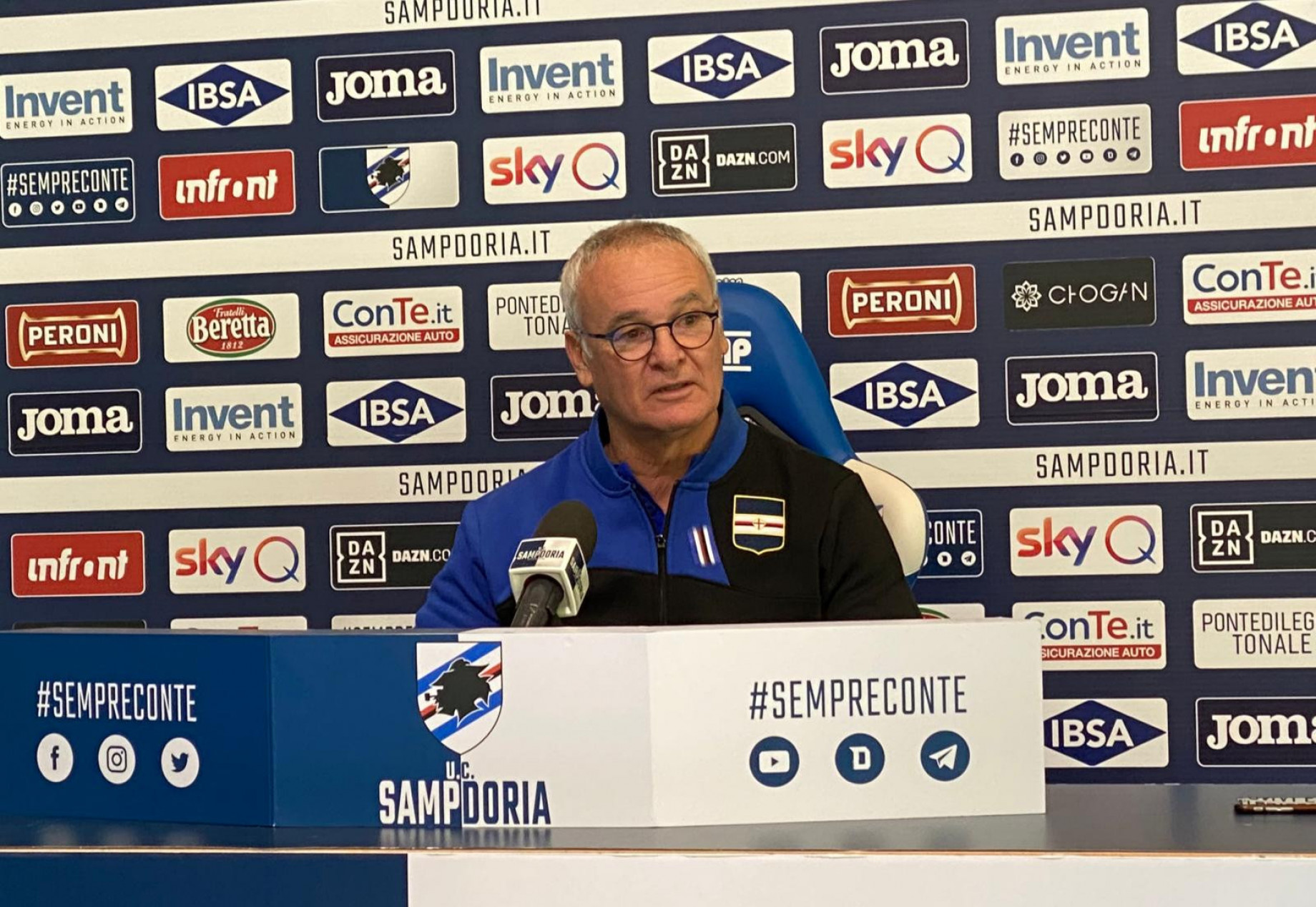 Ranieri Sampdoria conferenza GDM
