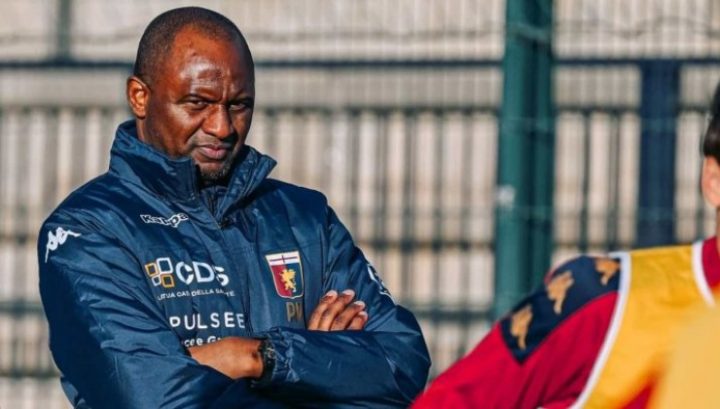 Vieira, allenatore del Genoa (Credits: Genoa cricket and football club)