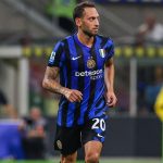 Il centrocampista dell'Inter Hakan Calhanoglu