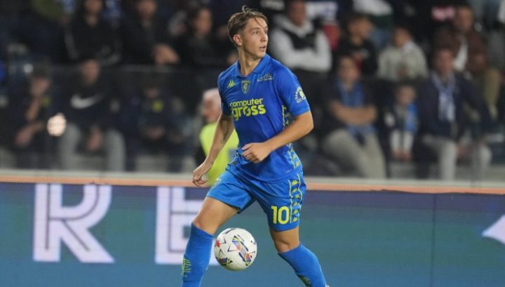 Fazzini con la maglia dell'Empoli (Imago)