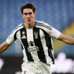 L'attaccante della Juventus Dusan Vlahovic