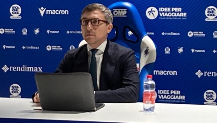 Matteo Manfredi, presidente della Sampdoria