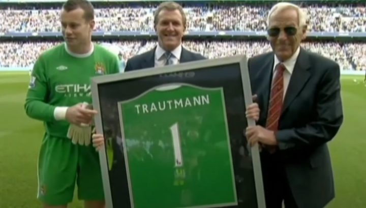 Trautmann premiato dal Manchester City (Screen)