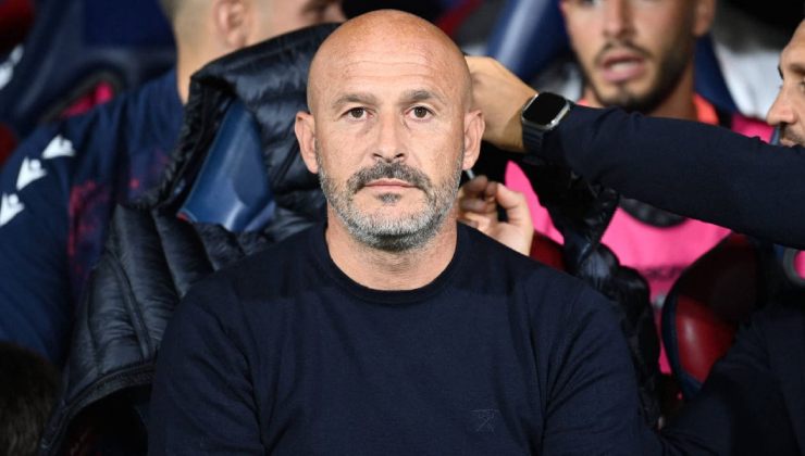 L'allenatore del Bologna Vincenzo Italiano