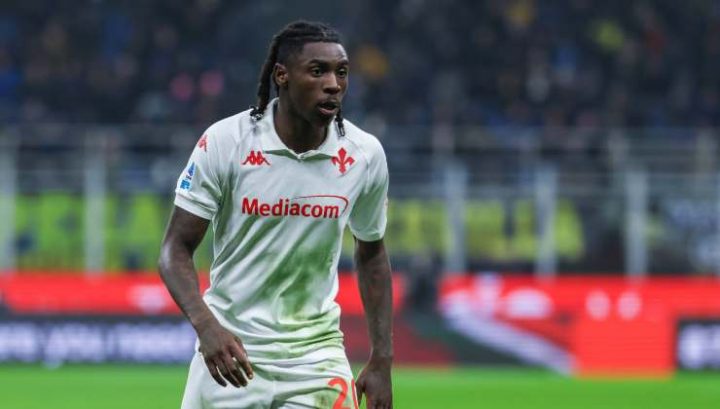 L'attaccante della Fiorentina, Moise Kean