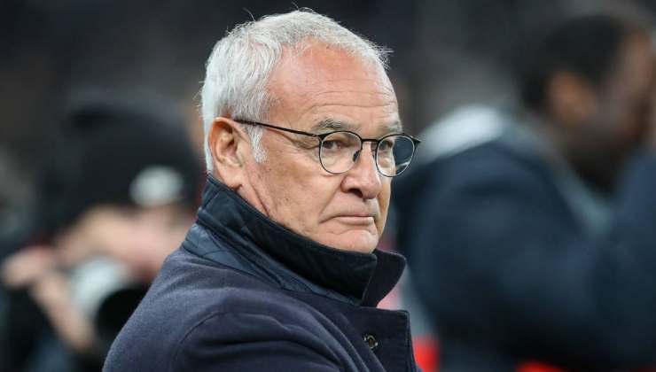 L'allenatore della Roma Claudio Ranieri