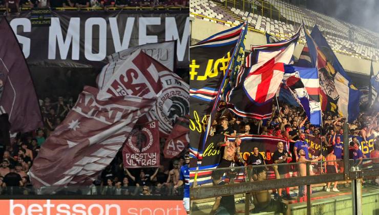 Tifosi Salernitana e Sampdoria (PHOTO CREDITS: Andrea Rosito)