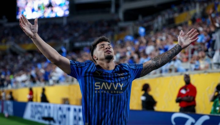 Marcos Leonardo con la maglia dell'Al Hilal (IMAGO)