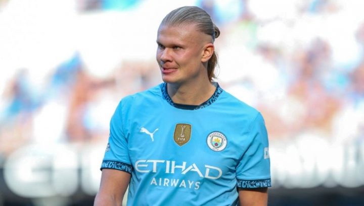 Erling Haaland con la maglia del Manchester City (IMAGO)