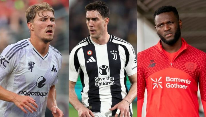 Rasmus Højlund, Dusan Vlahovic e Victor Boniface (IMAGO)