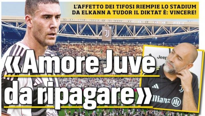 Tuttosport, prima pagina 14 agosto 2025