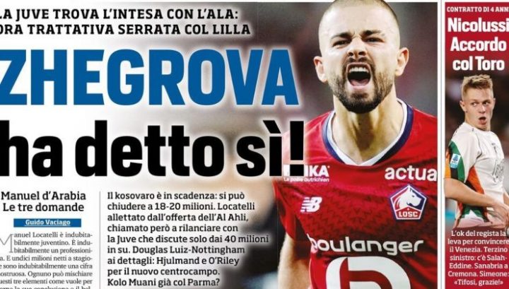 Tuttosport, 20 agosto 2025
