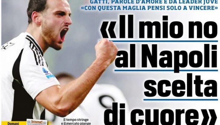 Tuttosport, 9 agosto 2025