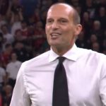 L'espulsione di Massimiliano Allegri in Milan-Bologna (screen)