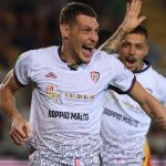 L'attaccante del Cagliari, Andrea Belotti