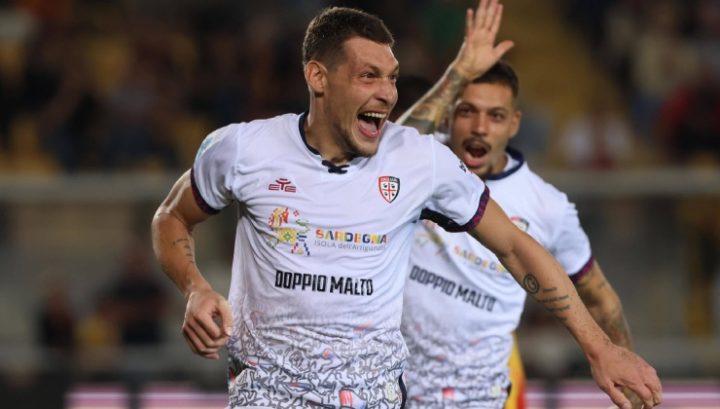 L'attaccante del Cagliari, Andrea Belotti