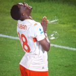 L'esultanza di Ekuban in Como-Genoa (screen)