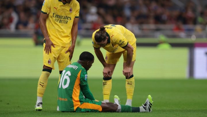 L'infortunio di Mike Maignan in Milan-Bologna (IMAGO)