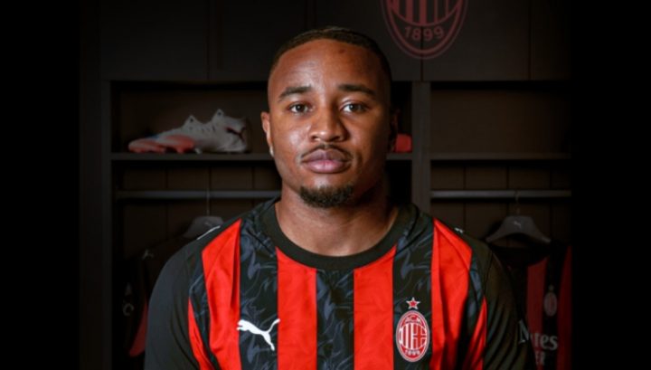 Nkunku con la maglia del Milan (Credits: AC Milan)