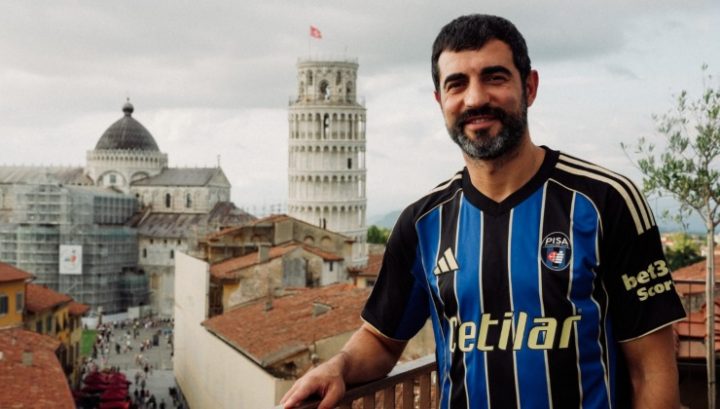 Albiol con la maglia del Pisa (Credits: Pisa Sporting Club 1909)