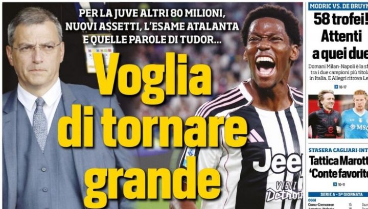 Tuttosport, 27 settembre 2025