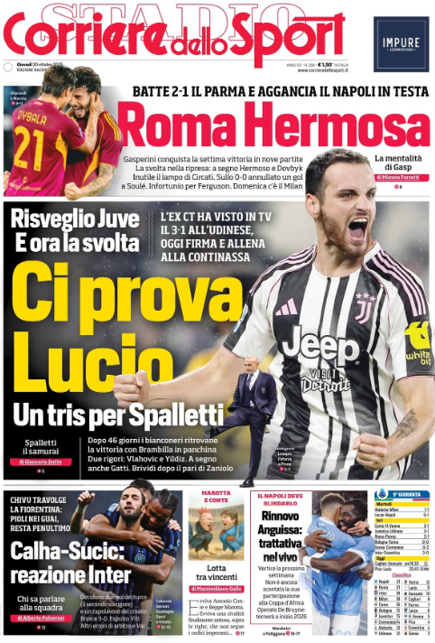 Corriere dello Sport, 30 ottobre