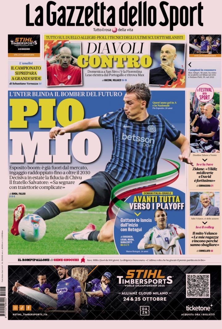 La Gazzetta dello Sport, 13 ottobre