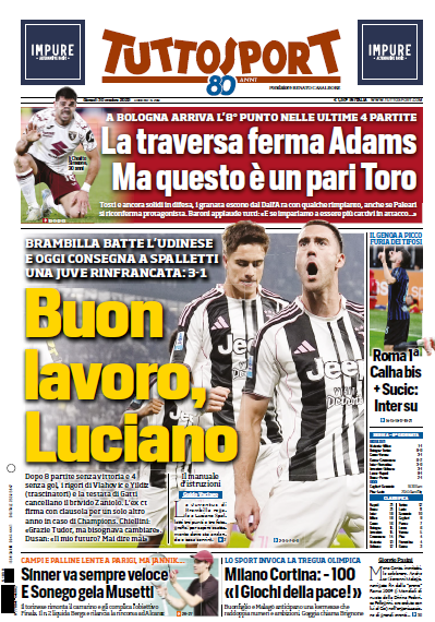 Tuttosport, 30 ottobre