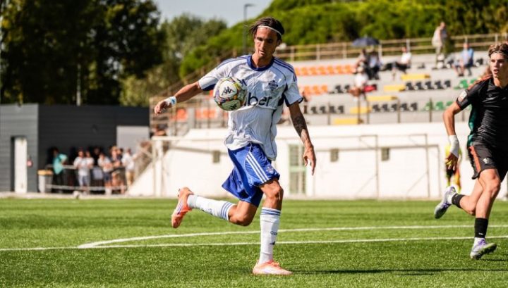 Il centrocampista del Como Primavera, Andréa Le Borgne