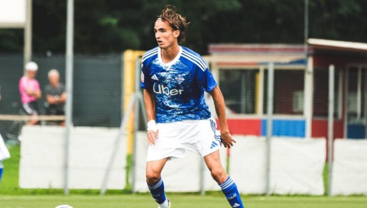 Il centrocampista del Como Primavera, Andréa Le Borgne