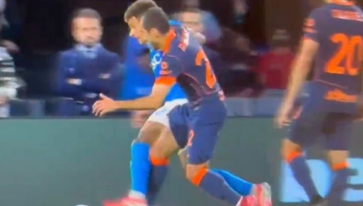 Mkhitaryan-Di Lorenzo rigore in Napoli-Inter