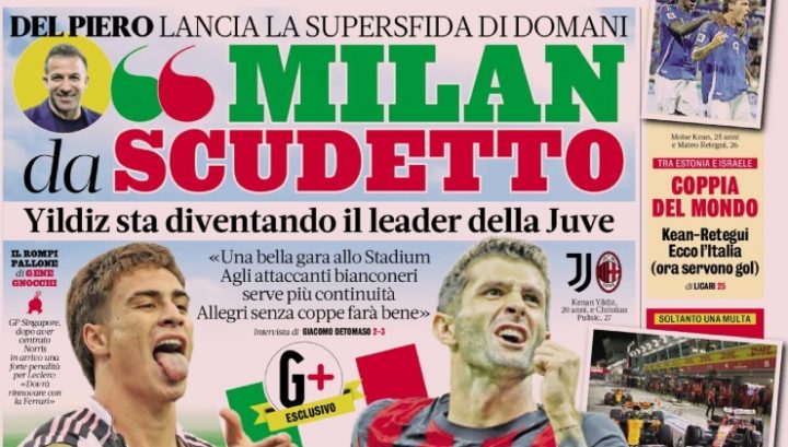Gazzetta dello Sport, 4 ottobre 2025