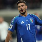 Il centrocampista dell'Italia, Riccardo Orsolini