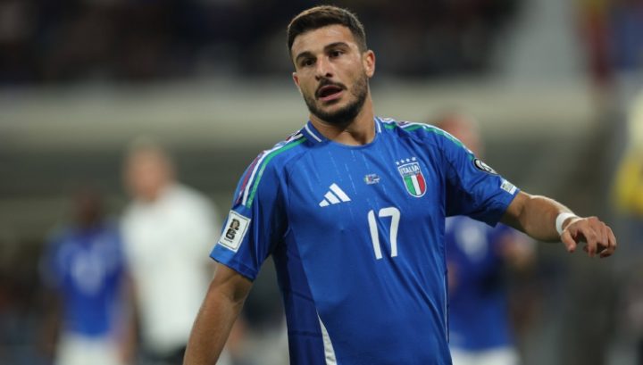 Il centrocampista dell'Italia, Riccardo Orsolini