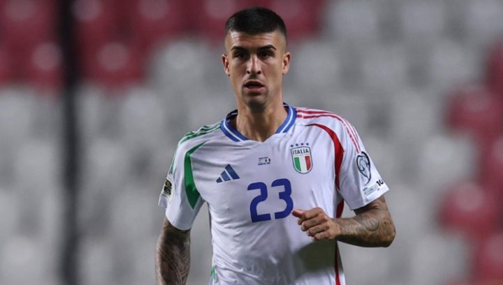 Gianluca Mancini con la maglia dell'Italia (imago)