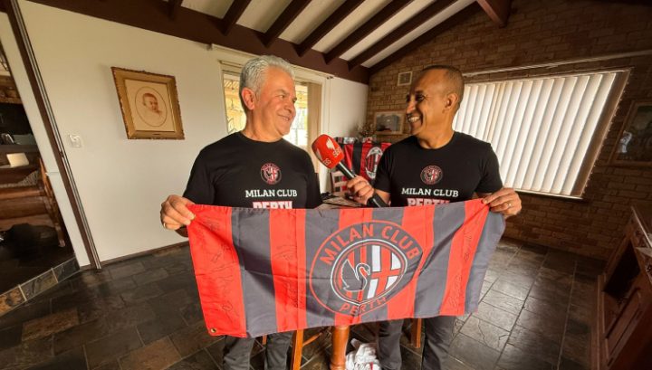 Il presidente del Milan Club di Perth, Gianni Nasri