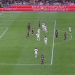 Il fermo immagine del gol di Athekame al 93' (screen)