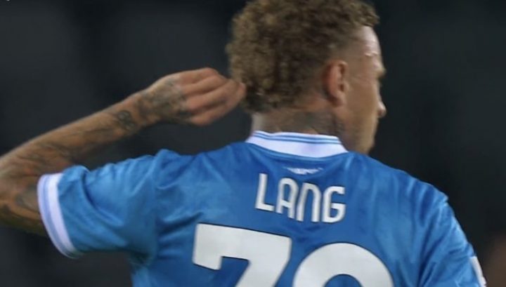 Noa Lang dopo il gol annullato
