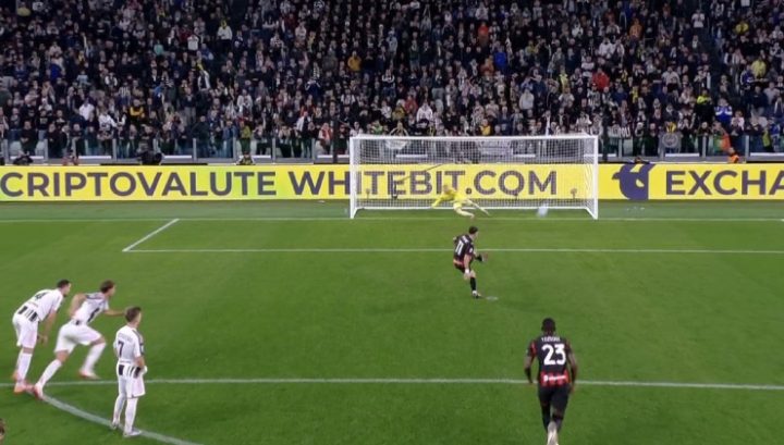 L'errore di Pulisic dal dischetto in Juventus-Milan
