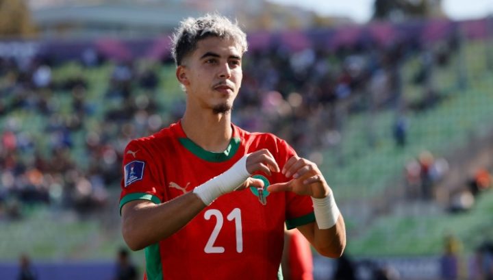 Yassir Zabiri con la maglia del Marocco (Imago)