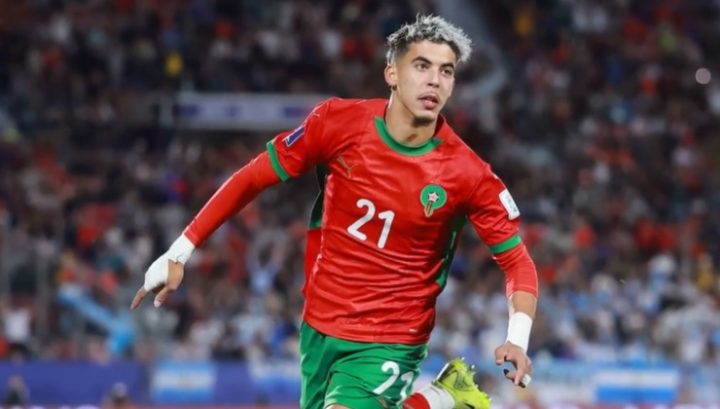 Zabiri con la maglia del Marocco U20 (Screen dal canale Youtube de Il Messaggero)