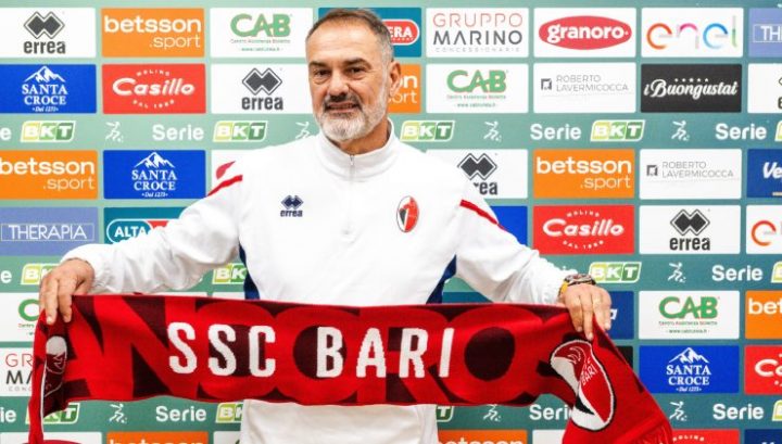 Vincenzo Vivarini, allenatore del Bari (PHOTO CREDITS: SSC Bari)