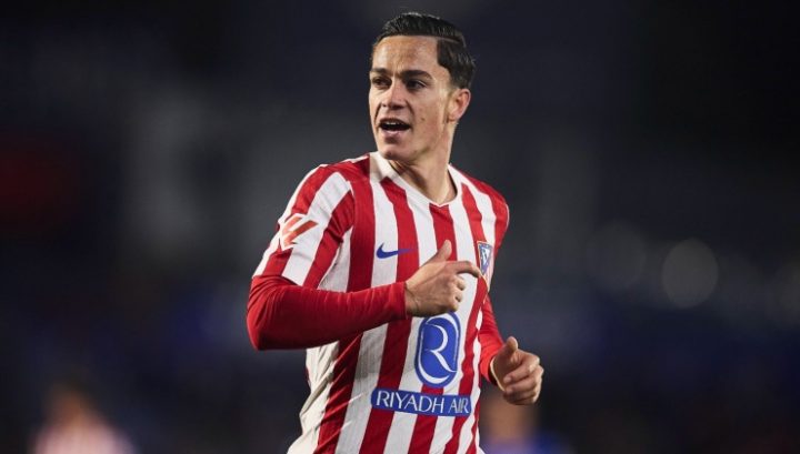 Raspadori con la maglia dell'Atletico Madrid (Imago)