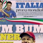 La prima pagina della Gazzetta dello Sport del 13 novembre 2025