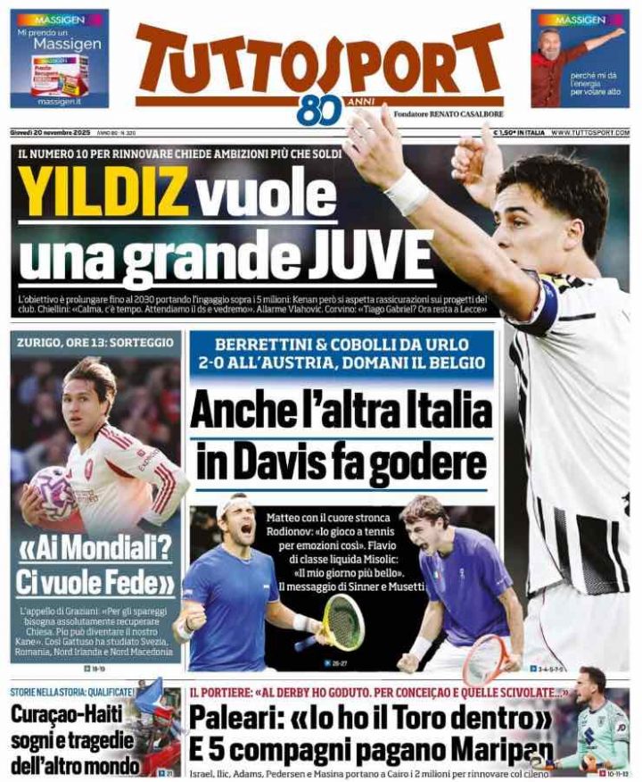 Prima pagina TuttoSport