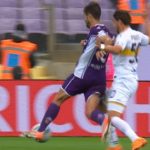 L'episodio del rigore prima concesso e poi revocato alla Fiorentina (Screen)