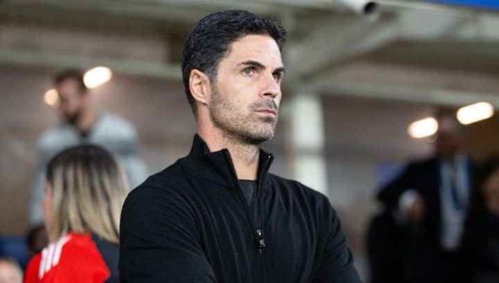 L'allenatore dell'Arsenal, Mikel Arteta