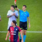 L'espulsione in Cagliari-Roma